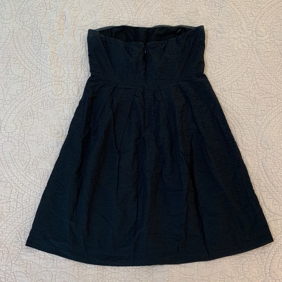 J. Crew | Black Strapless Cocktail Dress - Picture 2 of 5